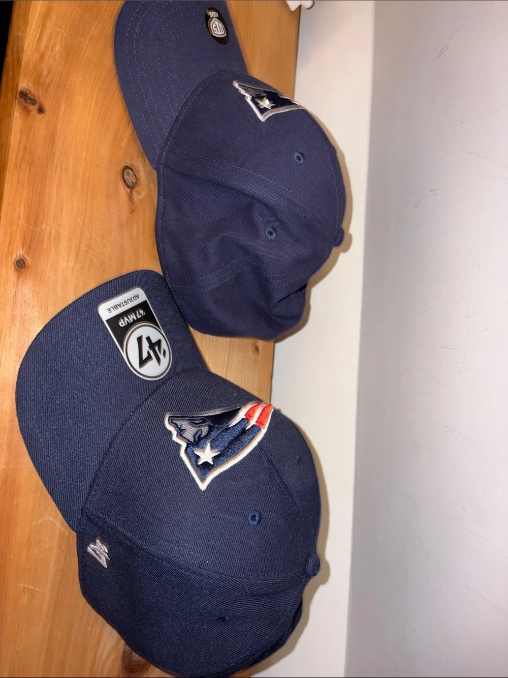 47 Brand New England Patriots Navy Cap with Red & White Logo